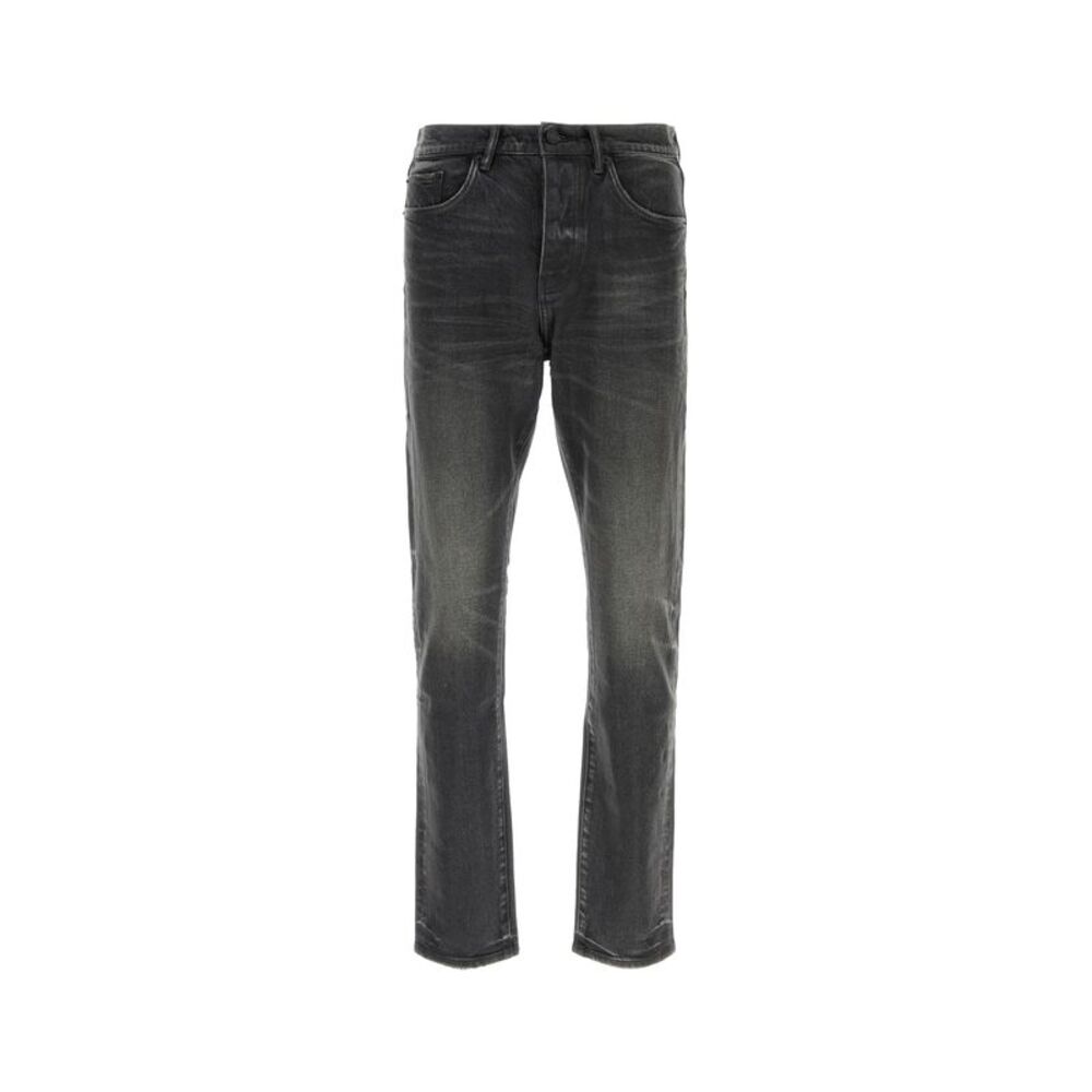 Purple Denim Men Double Dip Coated